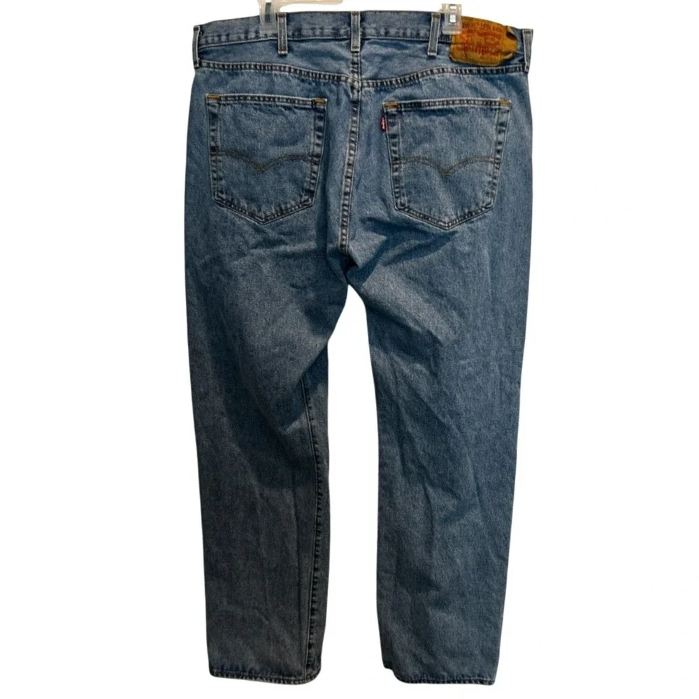 Levi's 501‎ Original Fit Jeans 40x32 Men's Blue Med Wash Straight Leg Button Fly
